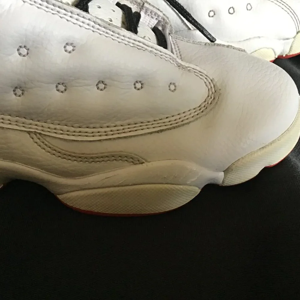Air Jordan 13 Retro 'History of Flight’ High Tops White Leather with Hologram - Picture 7 of 16